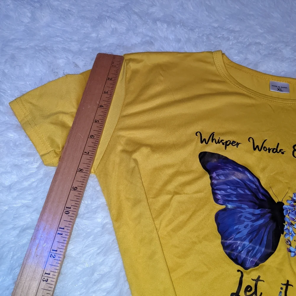 Whisper words of wisdom let it be yellow t-shirt - Picture 7 of 11